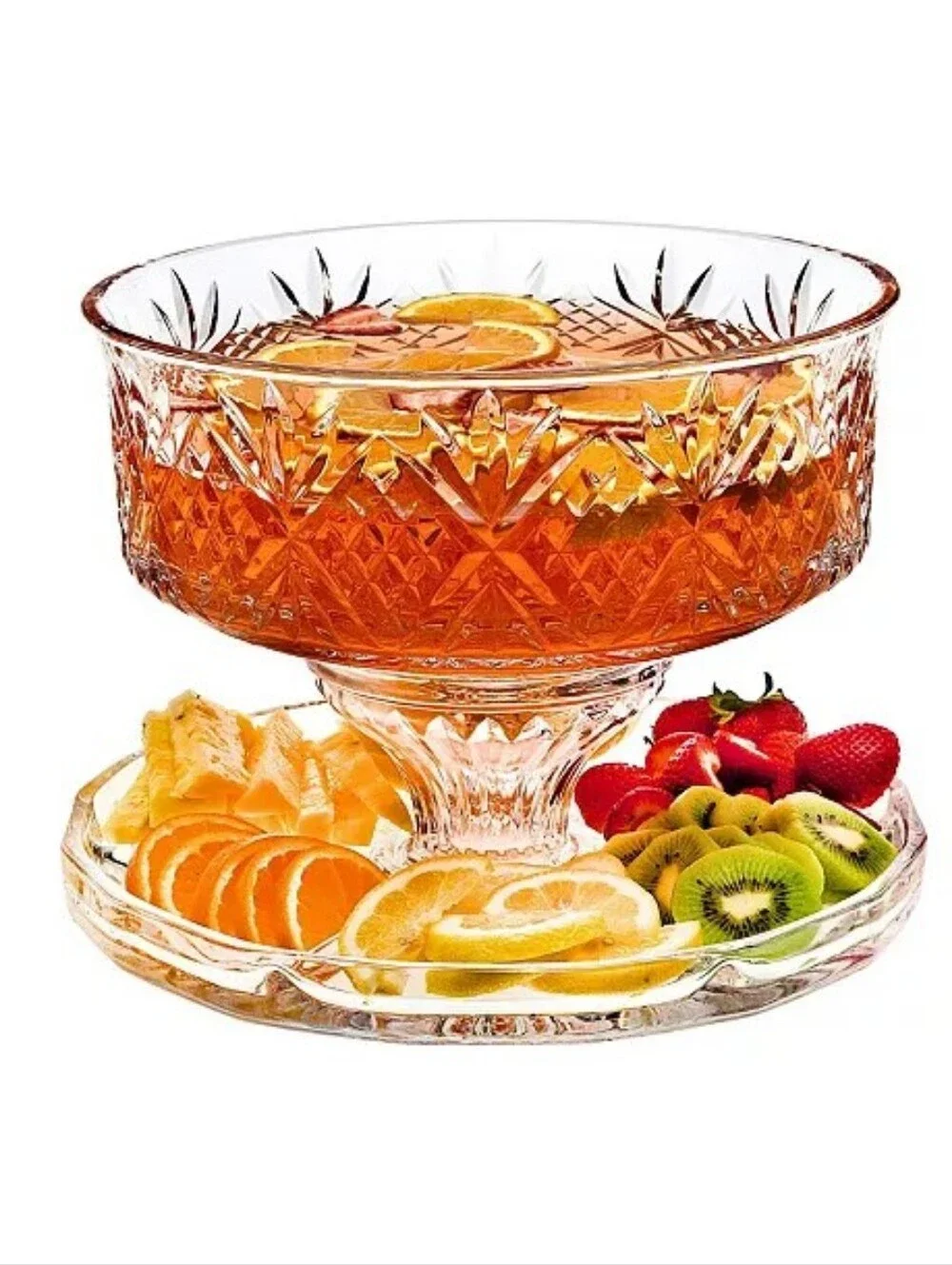 Godinger Silver Art CoDublin Crystal 4 in 1 Domed Cake Stand.